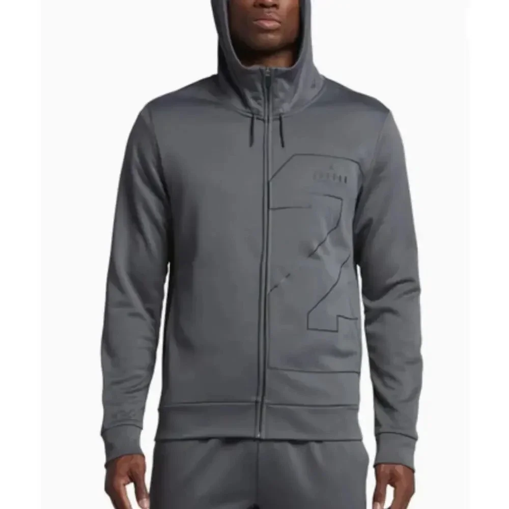 Air Jordan 23 Therma‎ Lite Full Zip Hoodie Gray men's size S